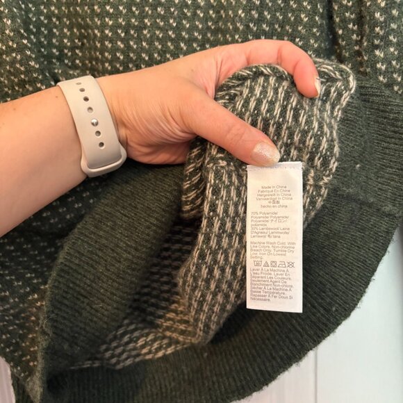 Men's J. Crew Factory Lambswool Blend Bird's-eye Stitch Crew Neck Sweater - L - Picture 4 of 6